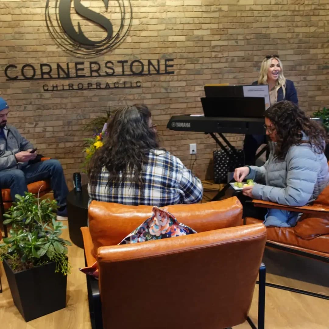 CornerStone Chiropractic team and patients in Minot, ND