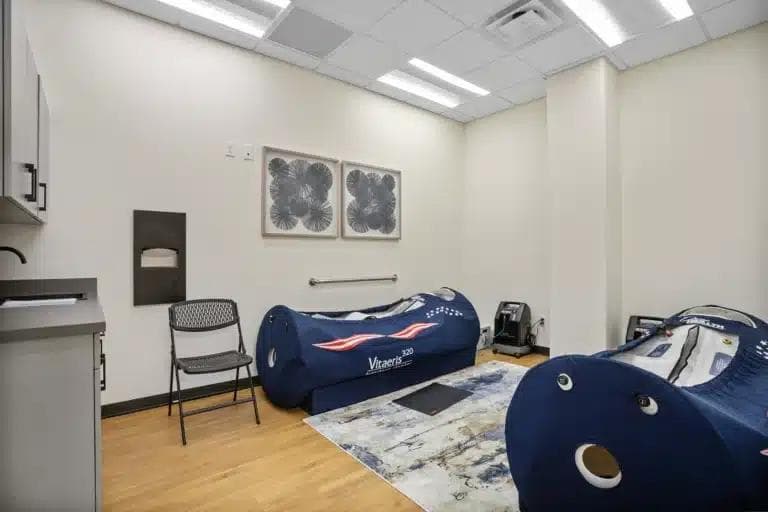 HBOT treatment room at North Dakota chiropractic office