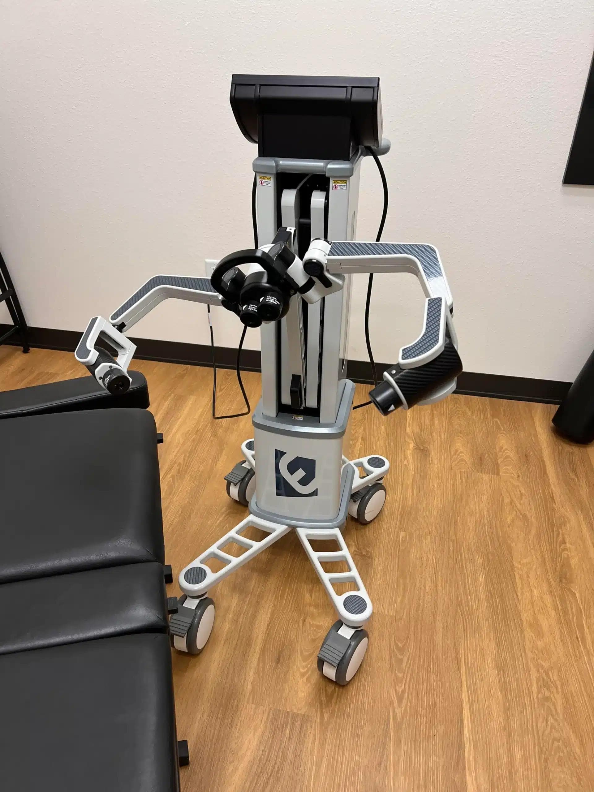 Low-level laser therapy session for pain relief in Minot, North Dakota