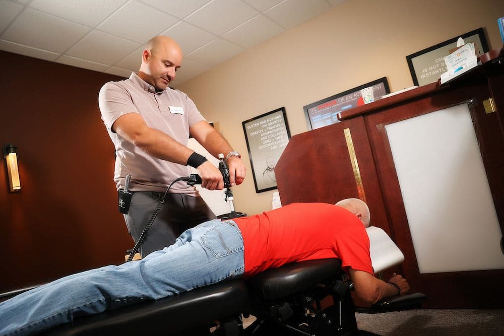 Chiropractic spinal adjustment for optimal health at CornerStone Chiropractic clinic in Minot, ND