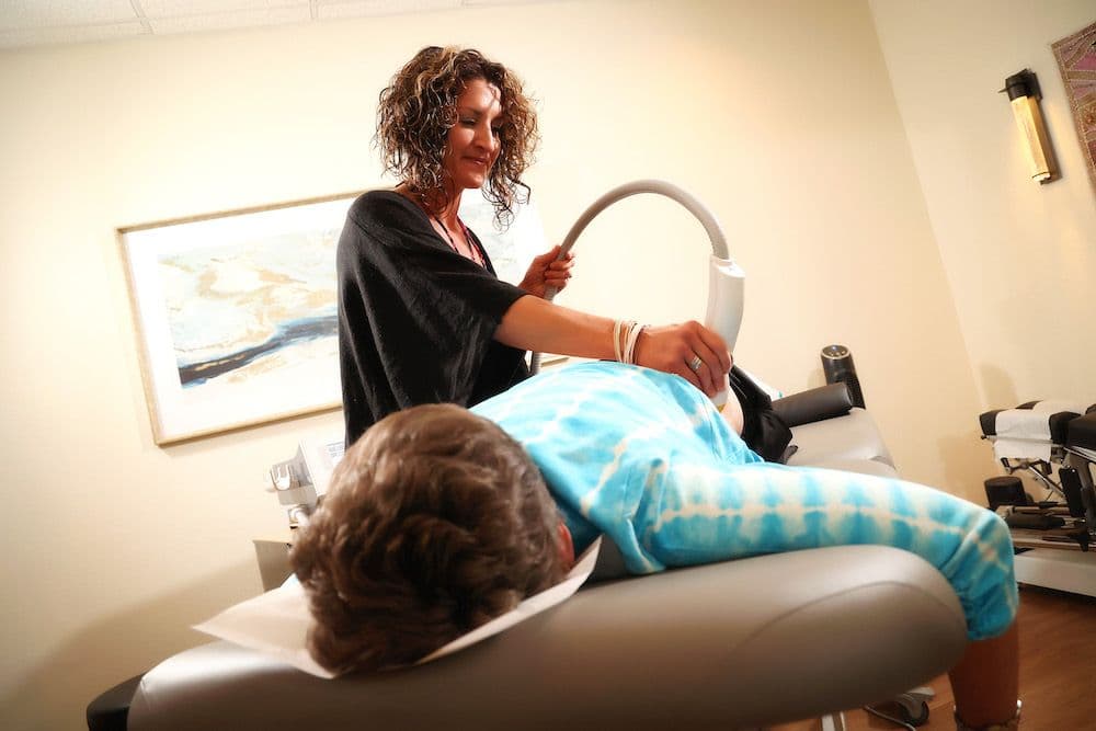 SoftWave shockwave therapy for faster recovery at CornerStone Chiropractic clinic in Minot, ND