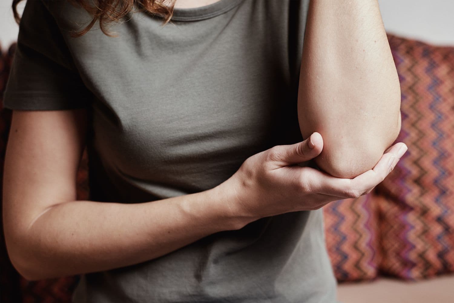 Elbow joint adjustment at North Dakota chiropractic clinic