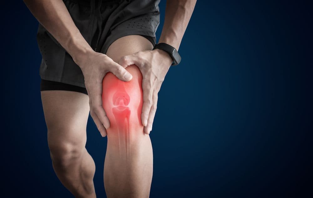 Knee pain from overuse injury